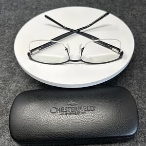 Chesterfield Matte Black Glasses Frame CH65XL 0003 57/18 Case Prescription Ready